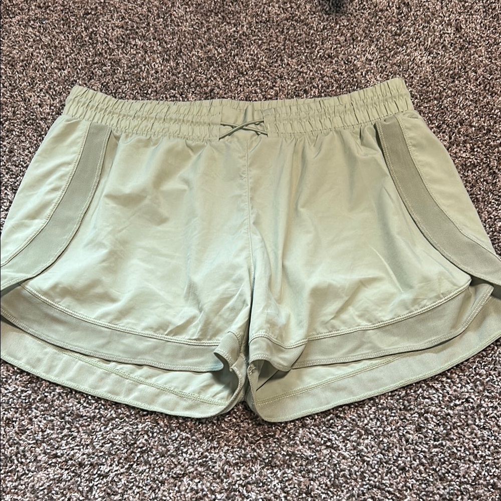 Danskin Green Athletic Shorts with Elastic Waistband